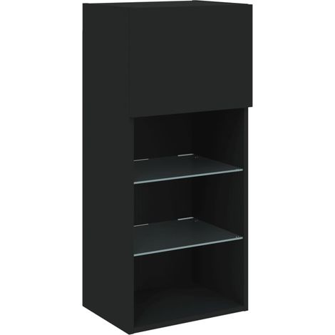Mobile TV con Luci LED Nero 40,5x30x90 cm vidaXL (1/5)