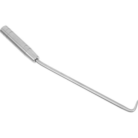 Outil de Fixation Pointe de Crochet Trempée en Acier Inoxydable Fonctionnement Fluide et Boules Rotatives à 360 Degrés pour Ligature Rapide des Barres D'armature (1/5)