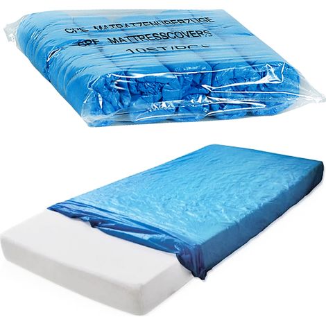 Lenzuolo con angoli impermeabile 90 cm x 210 cm blu Med Comfort 10 pezzi (1/5)
