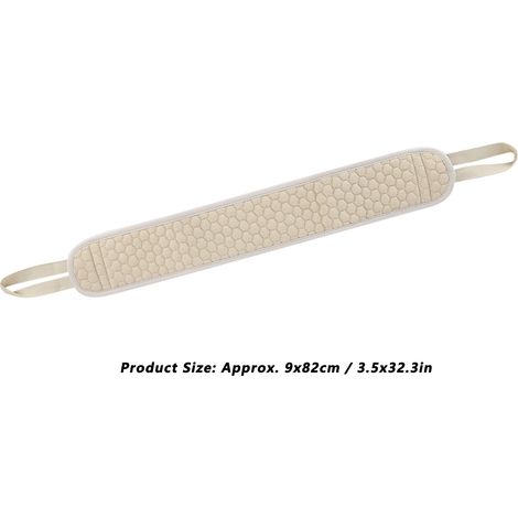 Gant exfoliant de douche en polyester coton, deux côtés, nettoyage en profondeur, maison, beige, en caoutchouc (1/5)