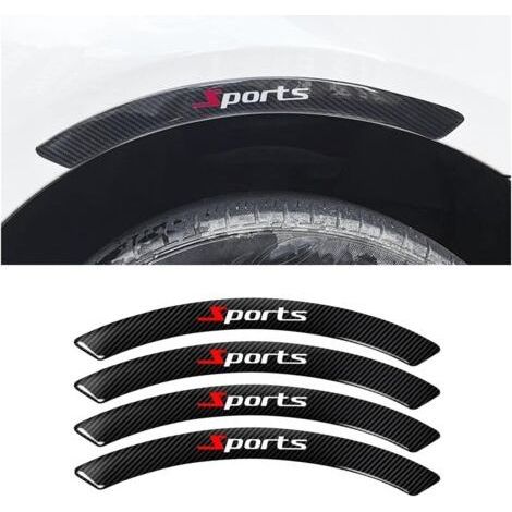 Lot de 4 protections d'ailes de voiture Protections d'ailes en fibre de carbone Protections d'ailes de voiture en fibre de carbone Pièces détachées automobiles (1/5)