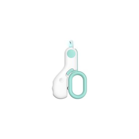 Ciseaux à ongles professionnels pour animaux de compagnie, ciseaux pour chats avec lumière LED, ciseaux à ongles pour le toilettage des chats et des chiens, 1 pièce (bleu)-Crezuo