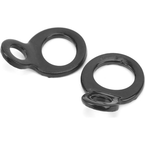Ein Paar D-Ringe aus Edelstahl zur Befestigung von Anhängern für Motorräder, Fahrräder, Kajaks und Quads. (1/5)