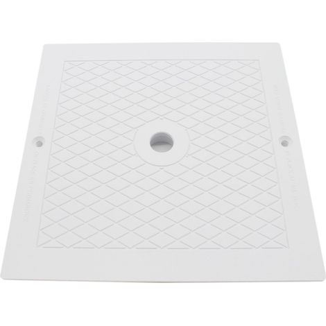 Hayward – Skimmer de piscine carré 25.5 x 25.5 cm – SPX1082E – Couvercle blanc pour entretien facile – Accès rapide au panier