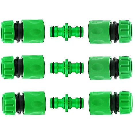 Filiyano – kit comprend 6 raccords – Ensemble de raccords pour tuyau d'arrosage Yaju, compatible avec les robinets extérieurs. Ce kit comprend 6 (1/5)