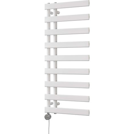Agar - White Electric Towel Rail H1156mm x W500mm 500w Thermostatic (1/3)