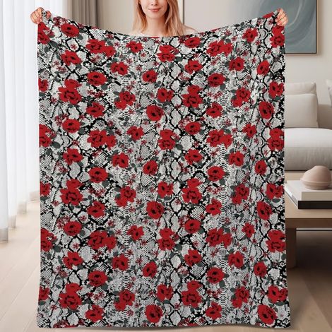 Couverture de lit en polaire, jeté doux et chaud idéal pour le printemps, légère et luxueuse en microfibre de polyester, décoration intérieure cosy, ajout parfait à la décoration intérieure, cadeau at (1/4)