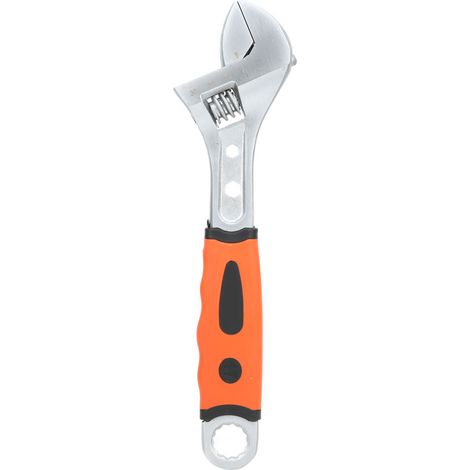 8/10 Inch Adjustable Wrench Multifunction Non-slip TPR Handle Spanner Auto Repair Tool10 inch (1/5)