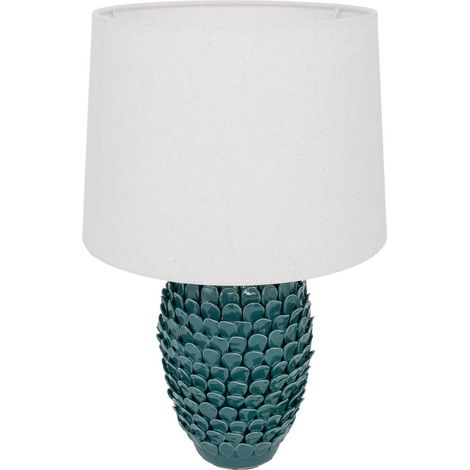 Lámpara de mesa de cerámica azul D30x52h cm (1/5)
