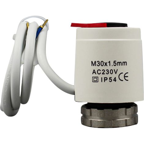 Decdeal Thermischer Aktuator AC 230 V Normalerweise schließen Sie elektrische M30  1,5 Gewinde für Bodenheizthermostat (1/5)