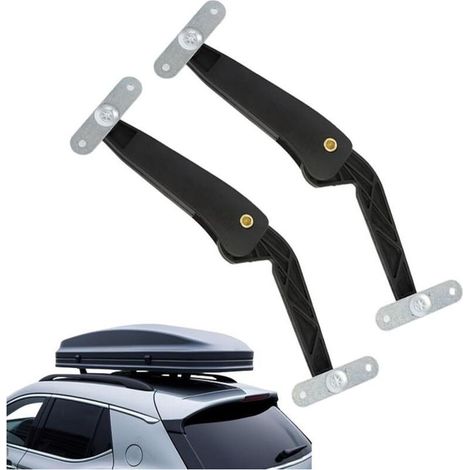 Lot de 2 bras de support pour coffre de toit, support de coffre de toit, support de bagage de véhicule, bras robuste pour un transport et un rangement sécurisésdyk-alovez (1/4)