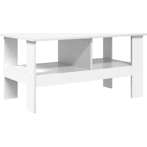 Maison Exclusive - Couchtisch Weiß 90 x 50 x 45 cm Holzwerkstoff