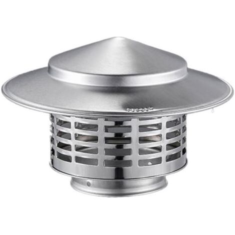 Kaelt - Chapeau de cheminée en acier inoxydable - Protection contre la pluie pour poêle à bois toutes saisons (1/4)