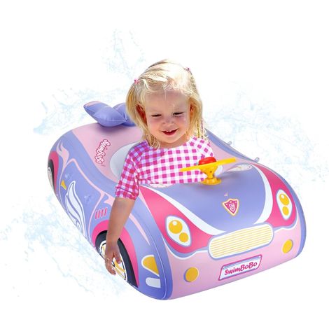Bouée bébé 3D en forme de voiture - Bouée de natation robuste pour nourrissons de 12 à 48 mois, idéale pour les garçons et les filles.