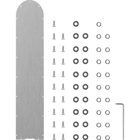 Couvercle en acier inoxydable pour la base de batterie de la trottinette électrique Xiaomi 4 Pro, couvercle renforcé anti-collision avec 21 vis (1/4)