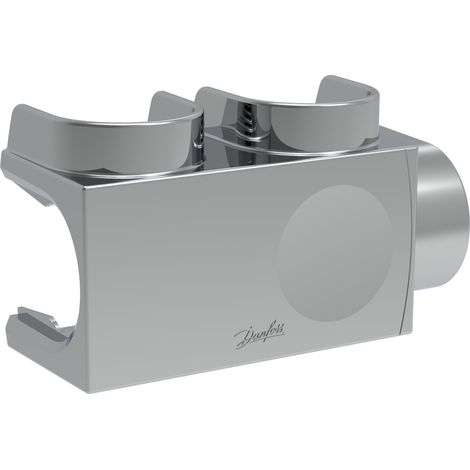Danfoss Kunststoffabdeckung für VHS-DV Eck, Fühler links in Chrom, Heizkörper 3/4'', 013G7971 (1/3)
