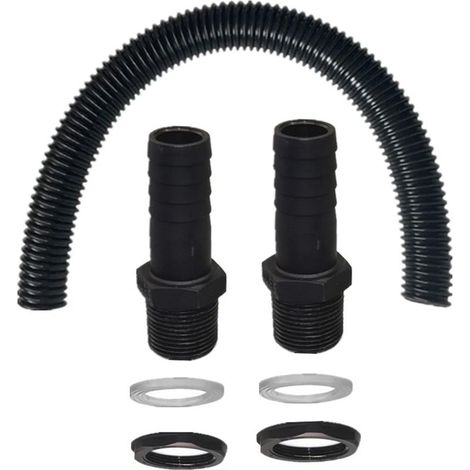 (A) Raccord de 25 mm pour récupérateur d'eau de pluie en série, kit de rallonge de tuyau de dérivation d'eau de pluie pour collecteur de pluie de jardin