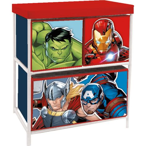 Meuble de rangement à 3 paniers Avengers (1/5)