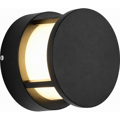 Applique murale extérieure LED G grand format 12 W lumière chaude, lampadaire mural étanche pour façade, terrasse, jardin et entrée (1/5)
