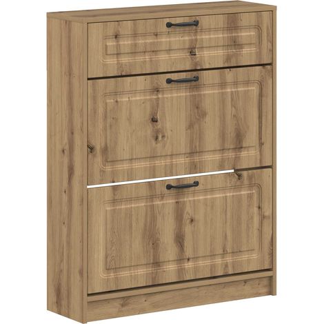 Shoe Cabinet UTRECHT 78 x 24 x 100 cm Engineered Wood vidaXL (1/5)