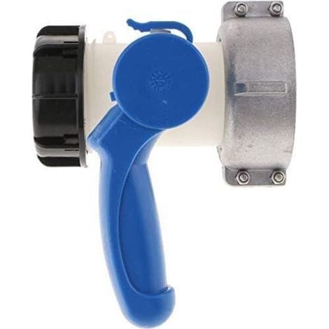 Adaptateur pour réservoir, adaptateur universel pourvanned'arrêt, raccord pour tuyau de réservoir Catchall IBCraccord pour tuyau d'arrosage à vanne papillon, DN50 (75 mm) (1/5)
