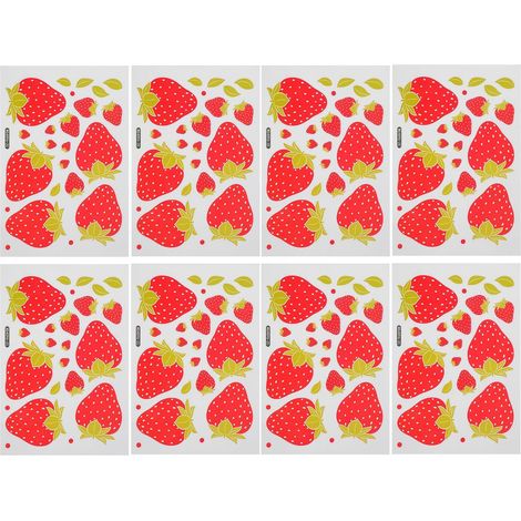 Stickers muraux fraise pour la décoration de chambre d (1/5)