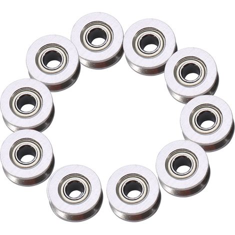 Lntyq V Groove Roulement à Rainure 10pcs V624ZZ Poulie Pour Rail Suivre Système De Mouvement Linéaire 4  13  6m