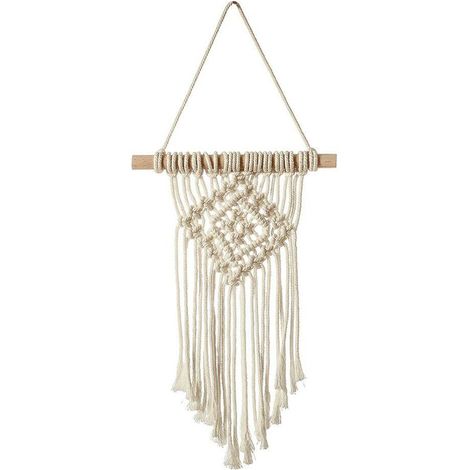 Macrame Wall Hanging With Cotton Rope Bohemian Hand Woven Tapestry Geometric Art Beautiful Home Decor (1/5)