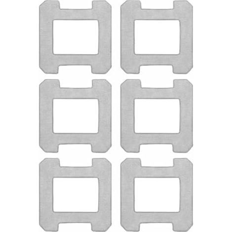 Chiffons de nettoyage en microfibre de rechange compatibles avec Ecovacs Winbot W1 Pro W2 Omni, lot de 6 pour accessoires de robot lave-vitres (1/5)