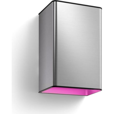 LED-Wandleuchte Aussen White Color 2x8W PHILIPS Hue Resonate Inox RGBW (1/5)