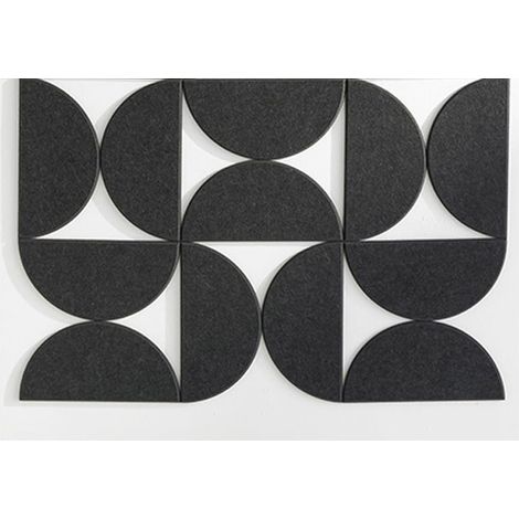 Panneaux Acoustiques Décoratifs en Feutre - Décoration Murale Absorbeur de Son Pour Maison Bureau & Home Studio 24 3015cm (1/5)