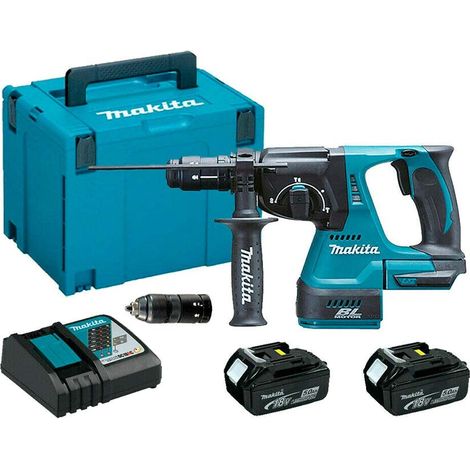 Makita DHR243RTJ Brushless Cordless 18V SDS + Rotary Hammer Drill Set