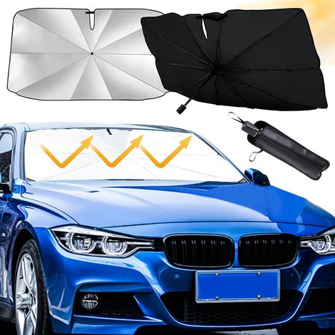 Sonnenschutz für Autos, Sonnenschutzschirm für Autos mit UV-Schutz, Sonnenschutz für die Windschutzscheibe, geeignet für die meisten Vans, SUVs, MPVs und LKWs - (140 x 79 cm) (1/5)