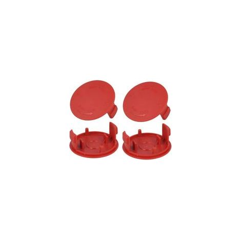 Lot de 4 couvre-bobines de fil pour débroussailleuse Bosch AFS 23-37 – Matériau ABS durable – Remplacement facile sans outils (1/5)