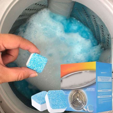 Pastilles effervescentes pour le nettoyage du lave-linge, nettoyant pour cuve de lave-linge, paquet de 30 pastilles (1/5)