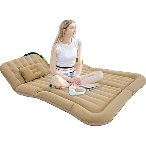 Matelas de voiture gonflable, capacité de charge 300 kg, matériau PVC de qualité supérieure, épaisseur inférieure à 8 pouces, adapté aux sièges arrière de SUV, assemblage facile (1/5)