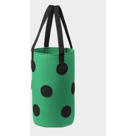 (3 gallons 20x35cm (13 trous) tache noire verte) 1 paquet de sacs de culture de fraises, sacs de culture suspendus avec poignées, jardinières de fraises de jardin d'herbes (1/5)