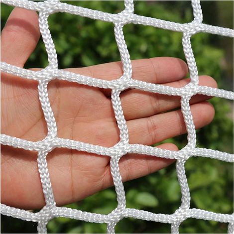Filet de Protection pour Enfant Chat, Filet De Sécurité Anti Chute sans Nœuds en Polyester pour Escaliers Balcon Clôtures Terrasses Animaux pour Voiture(Size:1 2m(3 7ft),Color:Blanc) (1/5)