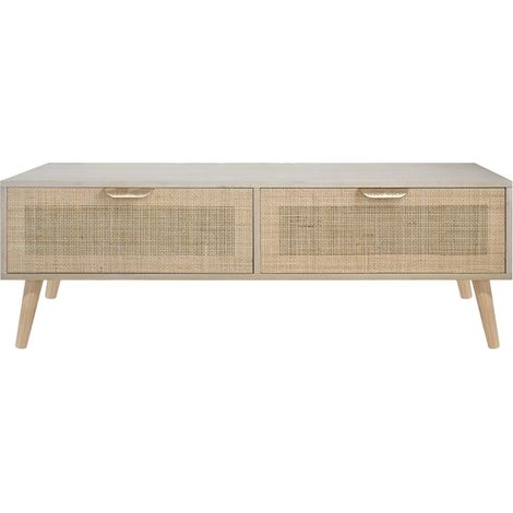 Signes Grimalt Meubles de meubles télévisés Meubles de télévision avec deux tiroirs de meubles auxiliaires bruns 40x40x120cm 26709 (1/5)