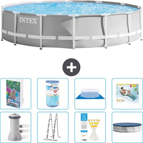 Prism Frame Pool Rund - 427x107 cm - 9-teilig S635