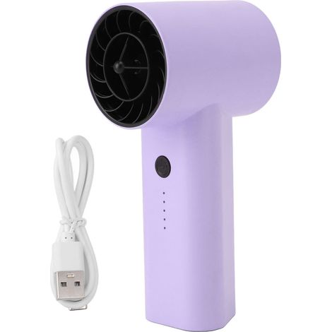 Ventilatore Portatile 130000 RPM, 5 Velocità, Batteria 2200mAh – Design Compatto in ABS, Leggero 409g – Ideale per Viaggi e Outdoor (1/5)