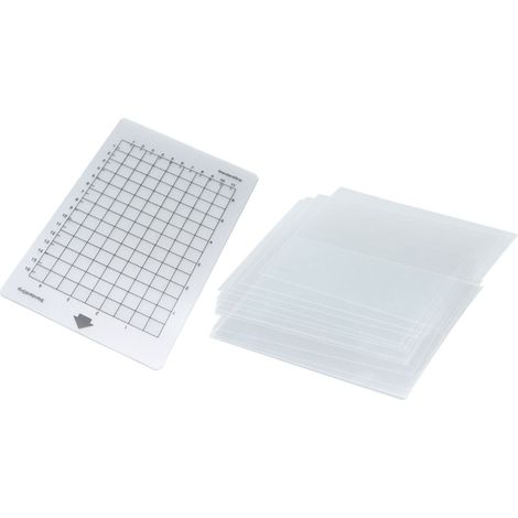 20 flexible Schablonenfolien aus Polyester mit 3 rauen Schneidematten zum Bedrucken (1/5)