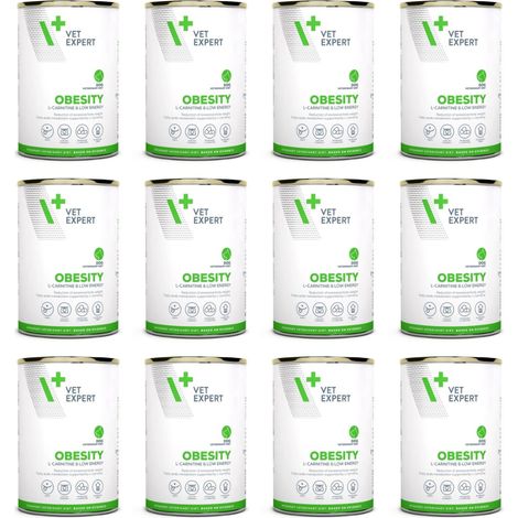 Aliment humide pour chiens obèses VetExpert Veterinary Diet, 12 x 400 g (1/4)