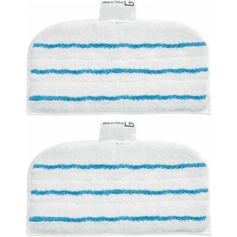 2 Patins En Microfibre FSMP20-XJ Rectangulaires Pour Balai Vapeur - Technologie EasyGlide (1/4)