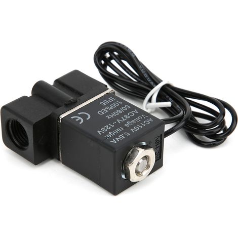 Électrovanne à réponse rapide en plastique 110 V, 2 positions, 2 voies, air, eau, huile, G1/4 (1/5)