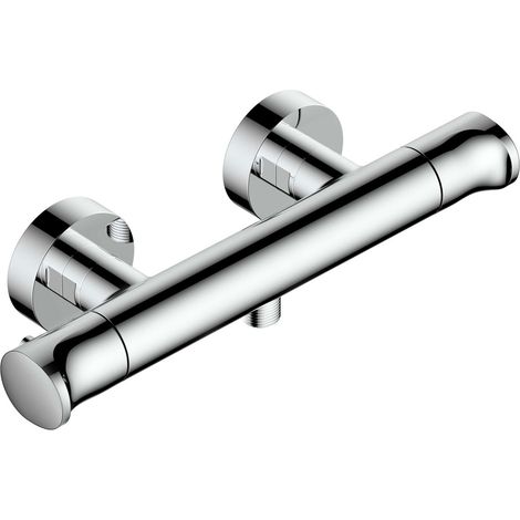 RAK Round Thermostatic Bar Shower Valve Bottom Outlet - Chrome (1/2)
