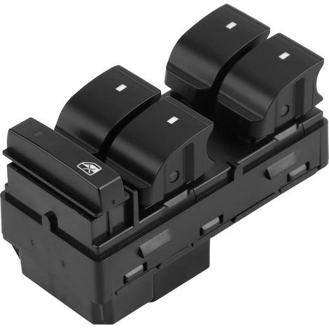 Interrupteur Lève Vitre Voiture avant Gauche,Commutateur de Fenêtre Maître D'alimentation,Interrupteur de Commande de Fenêtre noire pour 2007-2016 20945224. (1/5)