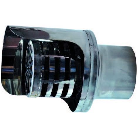 CAPPELLO ORIZZONTALE A GRIGLIA INOX - DM 100 M