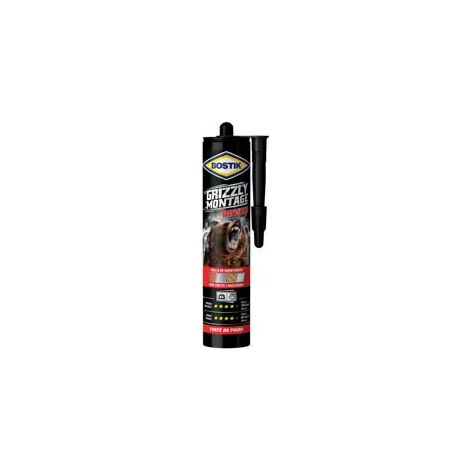 GRIZZLY MONTAGE POWER IN CARTUCCIA- - gr.370 - bianco - 3 pezzi BOSTIK
