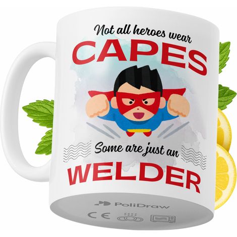 Mug humoristique pour soudeur, avec un texte amusant et un design graphique original. Idéal pour les anniversaires, les fêtes et les occasions spéciales. Mug premium pour la maison, le bureau ou le tr (1/5)